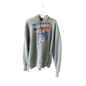 Nascar Chase Mens Size Medium Hoodie Long Sleeve Hooded Gray Sweatshirt Pullover